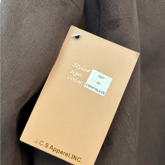 Brown Shearling Women's Jacket - Picture 7 of 8